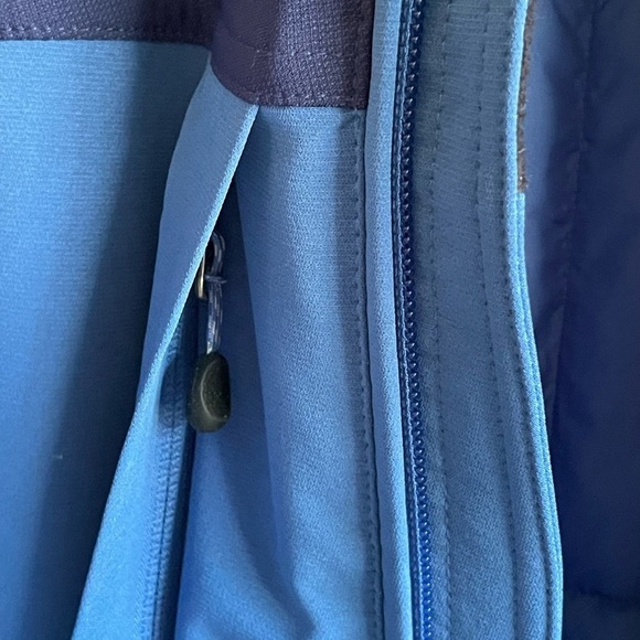 L.L. Bean Blue Colorblock Insulated Jacket Underarm Zip Vents Primaloft Size L - Picture 10 of 11